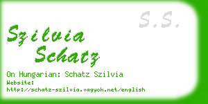 szilvia schatz business card